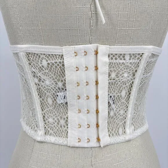 NWOT Out From Under Weekend In Marrakesh Halter Lace Ivory Corset, Small - Picture 7 of 9